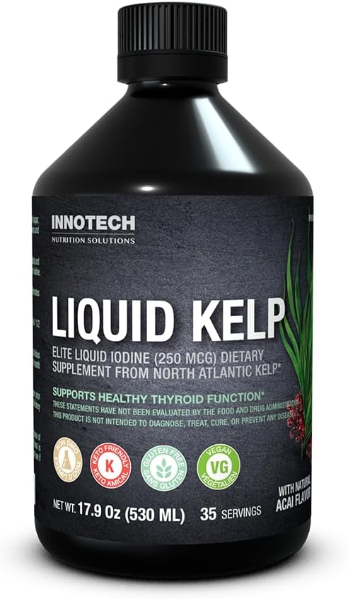 INNOTECH Nutrition: Liquid Ionic Kelp, Acai Flavor- 530ml