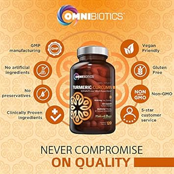  Organic Turmeric Curcumin Supplement 1500mg with BioPerine 