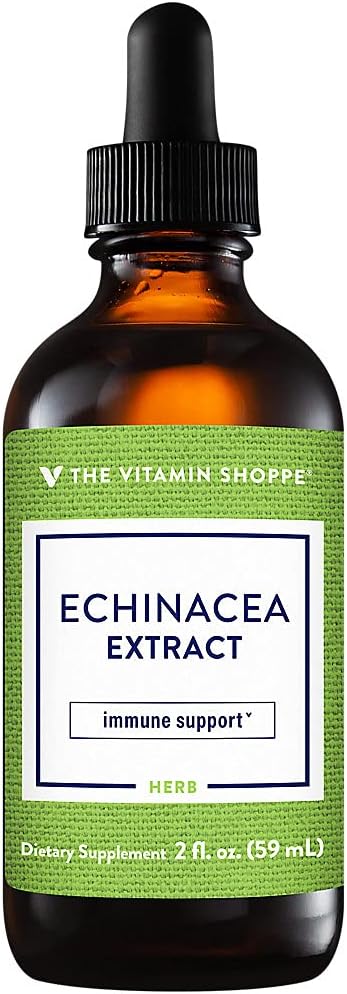 The Vitamin Shoppe Echinacea Extract, Alcohol Free, Herbal Supplement