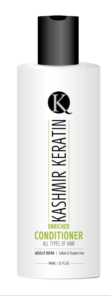 Kashmir Keratin Enriched Conditioner Hydrating Sulfate Paraben Free For All Types Of Hair &Dry Damaged Hair NEW PRESENTATION (32 . )