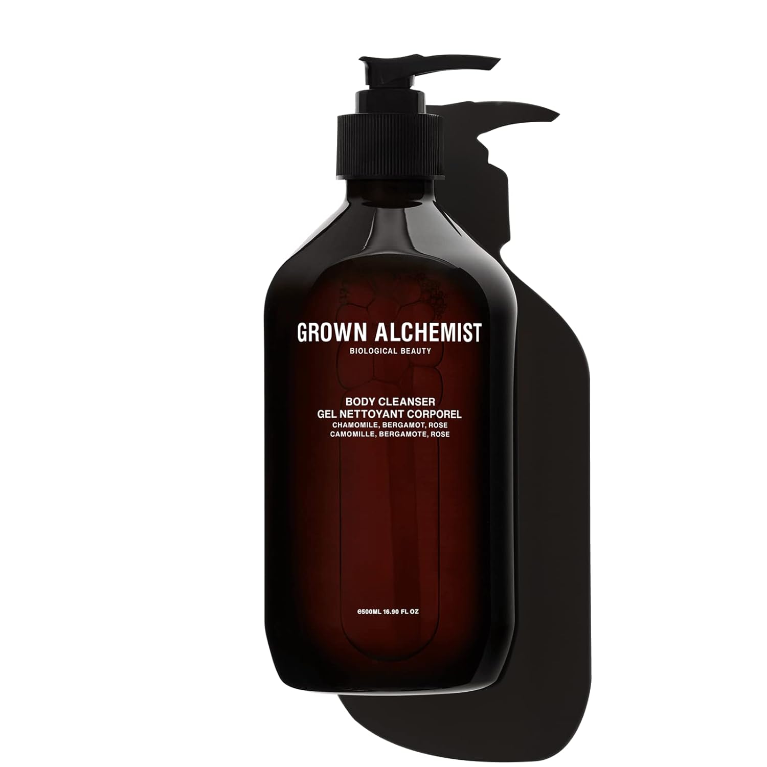 Grown Alchemist Chamomile, Bergamot & Rose Body Cleanser. Gentle Body Wash that Hydrates and Cleanses Skin (500 ml)
