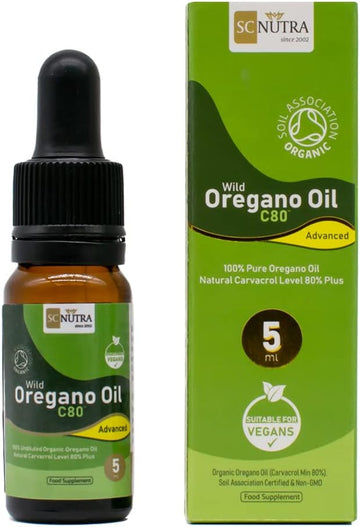 Organic Wild Oregano Oil C80 Advanced - Undiluted Mediterranean Wild O30 Grams