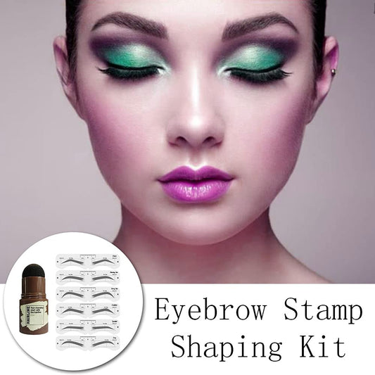 Eyebrow Stamp Shaping Kit Hairline filling Powder Eyebrow Shaping kit for Filling in Thinning Hair and Drawing Brows
