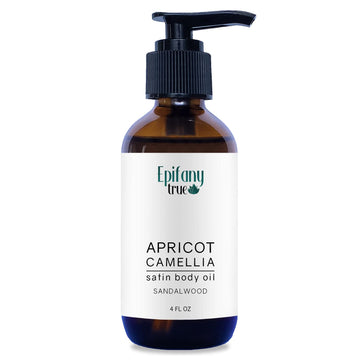 Epifany True Apricot & Camellia Satin Body Oil 4 | Nourishing Vitamin-E Rich in Antioxidants | Dry Skin Moisturizer | Promotes Skin Elasticity | After Bath Body Oil for Men & Women