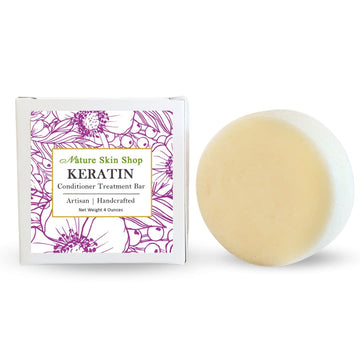 Keratin Treatment Conditioner Bar, Intense Hair Solid Conditioner, w/ Free Mesh Travel bag. All Hair Types including frizzy hair, Sulfate-Free, Vegan, Cruelty-Free & Travel Friendly, 4 s