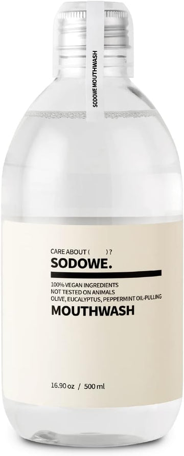 SODOWE. Vegan Oil-Pulling MOUTHWASH, 16.9  , Colorless and Odorless, Non-Alcohol Oral Rinse