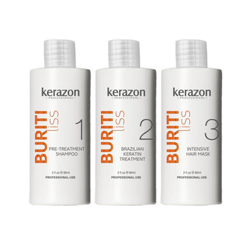 Brazilian Keratin Treatment Complex Blowout KERAZON kit 2/60ml - Tratamiento de Keratina Queratina Brasileña para Alisar Importada