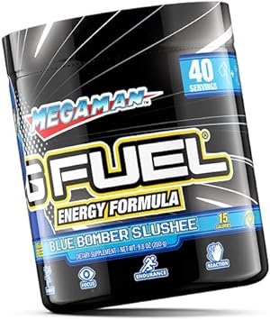 G Fuel Megaman Energy Powder, Sugar Free, Clean Caffeine Focus Supplem