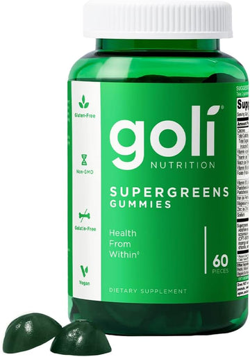 Goli SuperGreen Vitamin Gummy - 60 Count - Essential Vitamins and Mine