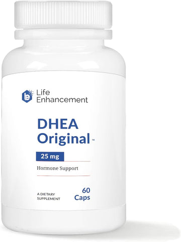 Life Enhancement DHEA Original - 25 mg DHEA Supplement with 4 mg Vitam