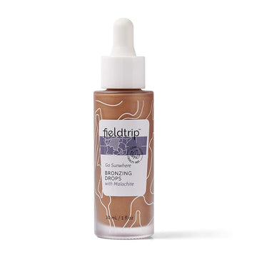 Fieldtrip Go Sunwhere Bronzing Drops with Malachite, Clean, Vegan & Cruelty-Free Skincare, 1