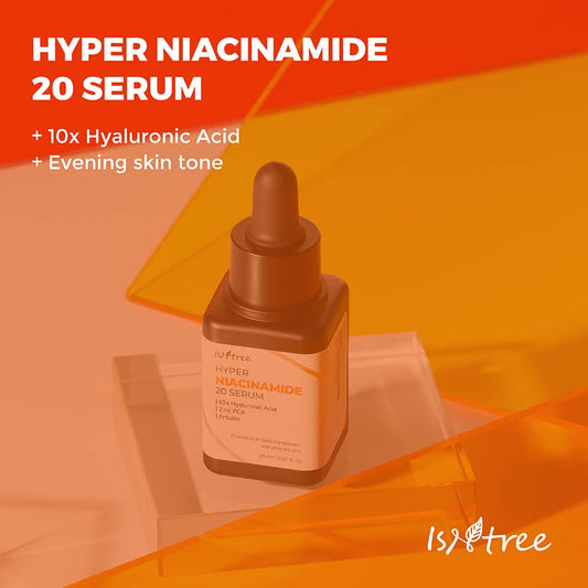 ISNTREE Hyper Niacinamide 20 Serum 20 | 10x Hyaluronic Acid | Helps Minimize Enlarged Pores | Even Skin Tone