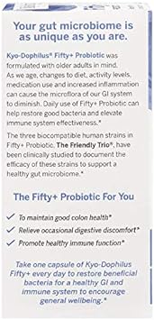 Kyo-Dophilus Fifty Plus Probiotic, 30 Count, 6 Billion CFU