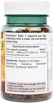 Holland & Barrett Vitamin E 400iu 90 Capsules

