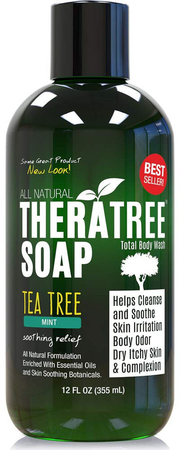 Oleavine TheraTree Tea Tree Oil Soap with Neem Oil - 12 - Helps Skin Irritation, Body Odor, & Helps Restore Healthy Complexion for Body and Face TheraTree