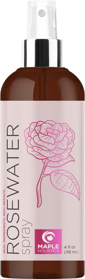 Rose Water Spray for Face Care - Refreshing Rosewater Face Mist Hydrating Spray for Oily Sensitive or Dry Skin - Lightweight Cooling Alcohol Free Toner and Gentle Makeup Setting Spray for Face