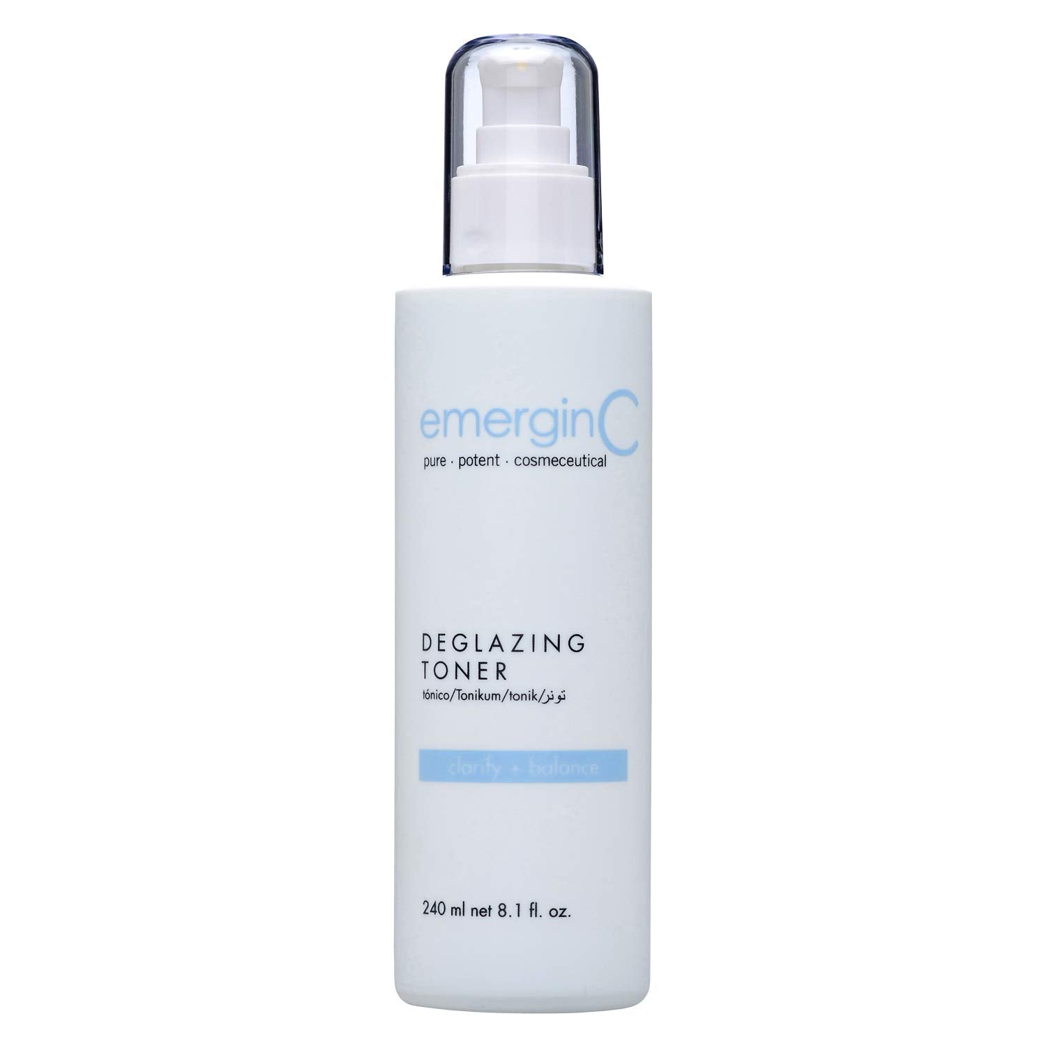emerginC Deglazing Toner - Facial Toner with Eucalyptus + Peppermint for Oily, Combination + Blemish Prone Skin (8.1 , 240 )