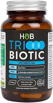 Holland & Barrett Tribiotics Metabolism 60 Capsules

190 Grams