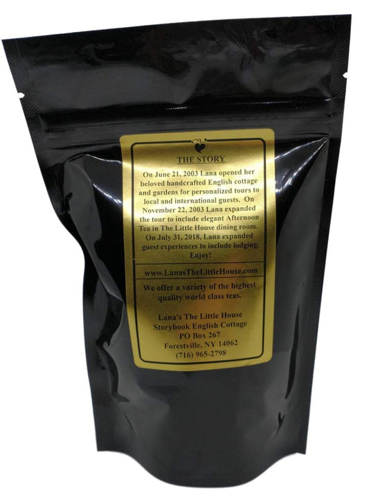 Lana's The Little House Snowflake Tea, Black Tea with Coconut & Almond Flakes, Loose Tea - 4 ounces