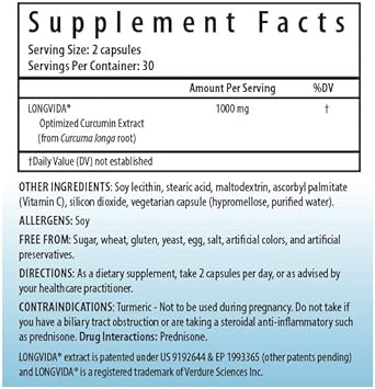 ProHealth Optimized Curcumin Longvida 2-Pack (500 mg, 60 Cap