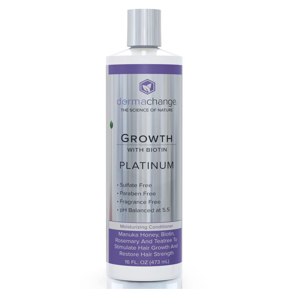 DermaChange Hair Growth Conditioner with Coconut Oil and Tea Tree Oil - Hair Care for Hair Loss - Volumizing Hair Conditioner with Aloe Vera - Deep Conditioner for Dry and Damaged Hair (16)