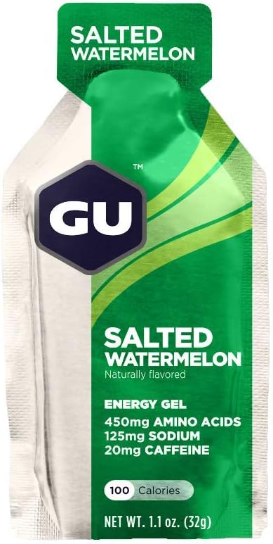 GU Energy Original Sports Nutrition Energy Gel, 24-Count, Salted Water1.8 Pounds
