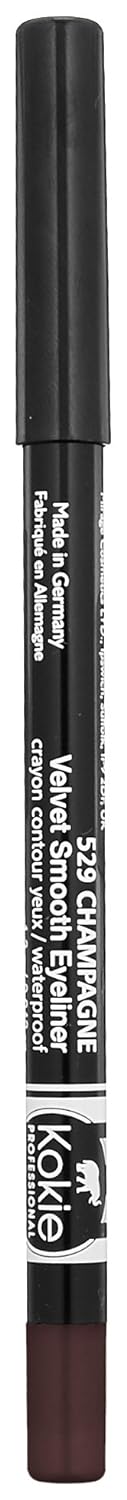 Kokie Cosmetics Waterproof Velvet Smooth Eyeliner Pencil, Chocolate, 0.042