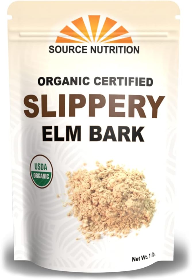 Tradeking Usda Organic Slippery Elm Bark Powder - Helps Soot