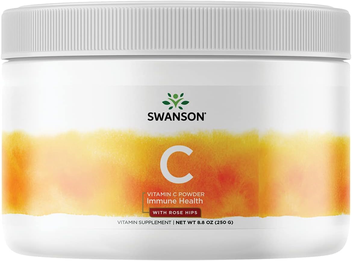 Swanson Vitamin C with Rosehips Powder 8.8 Ounce (250 g) Pwdr
