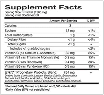Global Health Trax Sevenlac Probiotic, Apple, 60 Pkts