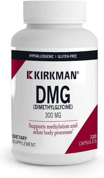 Kirkman - DMG (Dimethylglycine) 300 mg - 120 Capsules - High Potency -