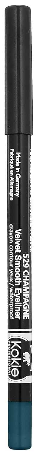 Kokie Cosmetics Waterproof Velvet Smooth Eyeliner Pencil, Forest Green, 0.042