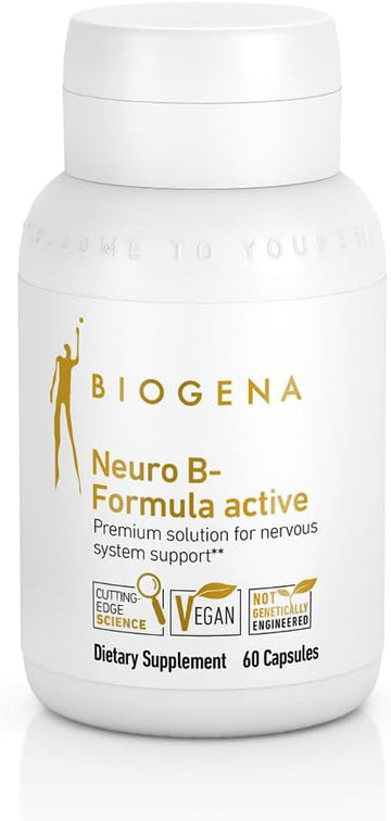 Biogena Vitamin B Complex Capsules with All 8 b-Vitamins B1, B2, B6, B