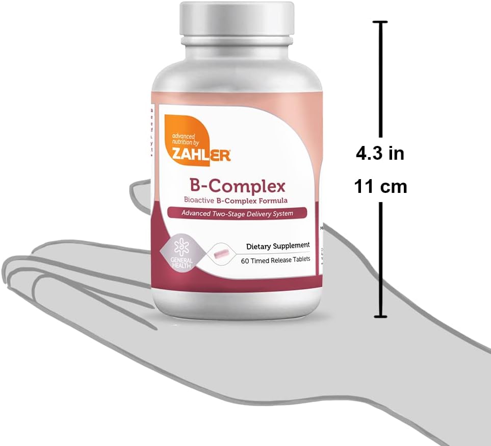 Zahler B Complex, Vitamin B Complex with All 8 Bioactive B Vitamins, T