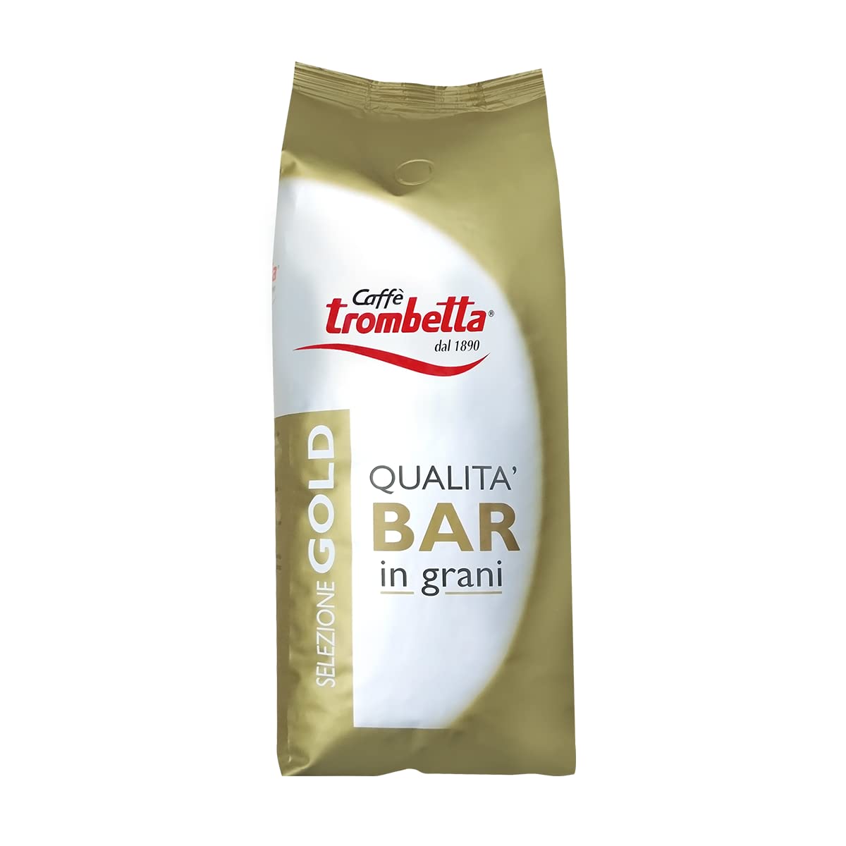 Trombetta Caffe Gold bar Whole Espresso Coffee Beans, Italian Coffee Beans Whole