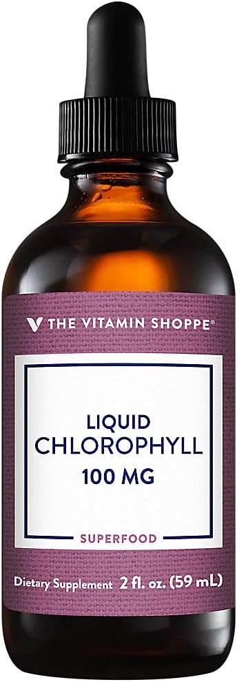 The Vitamin Shoppe Liquid Chlorophyll 100mg - Green Superfood That Sup