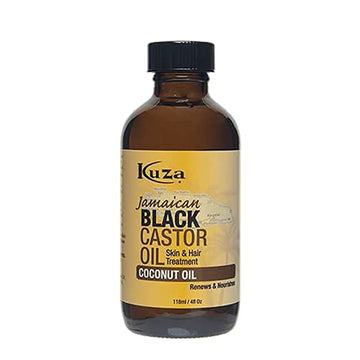 Kuza Jamaican Black Castor Oil, Coconut - For Hair & Skin - 4oz. - Rejuvenate, Moisturize, Strengthen & Protect