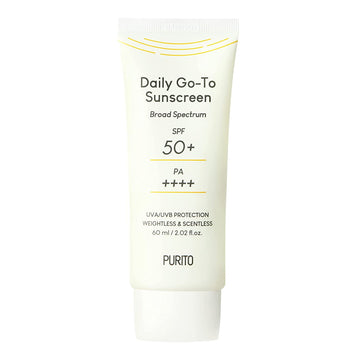 Daily Go-To Sunscreen (60ml 2.02 ..) SPF 50+ PA ++++, UVA/UVB Protection, Broad-Spectrum, Calm, Soothing for Purito