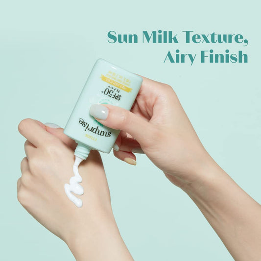 ETUDE HOUSE Sunprise Mild Airy Finish Sun Milk SPF50+ / PA++++ | Sebum-free, Non-Sticky, Long Lasting Protection, 100% Mineral Based Sunscreen | Kbeauty