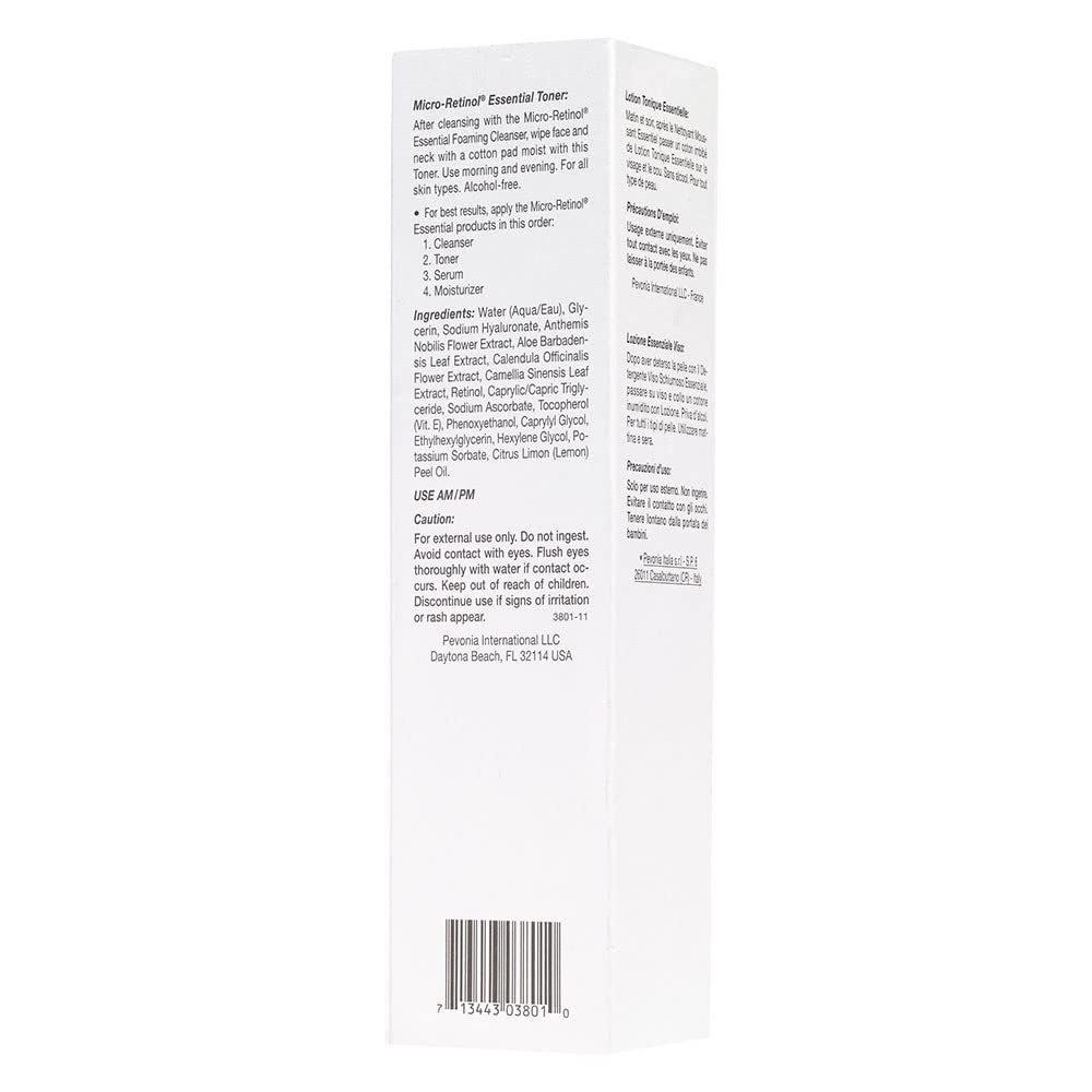 Pevonia Micro-Retinol Essential Toner, 4 Fl Oz