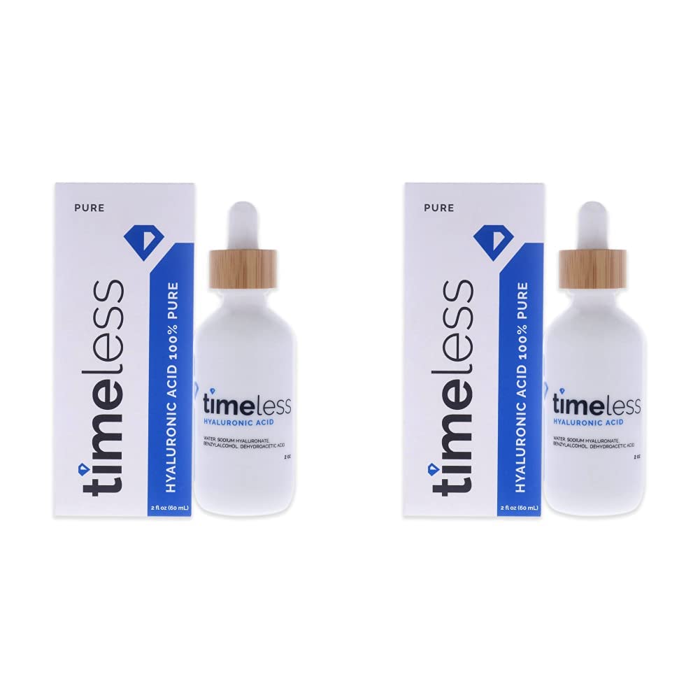 Timeless Hyaluronic Acid 100 Percent Pure Serum Unisex 2  (Pack of 2)