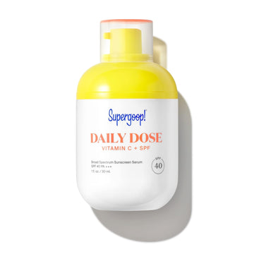 Supergoop! Daily Dose Vitamin C + SPF 40 PA+++, 1   - Broad Spectrum Sunscreen Serum - Helps Visibly Brighten Skin & the Appearance of Dark Spots - For All Skin Types