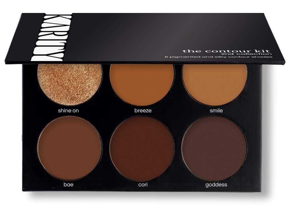Inuencer Approved Contour Kit for Darker Skin - 6 Professional Contour Kit Makeup Palette Set Pro Palette High-end Formula (Highlight & Contour) (Tan Deep)