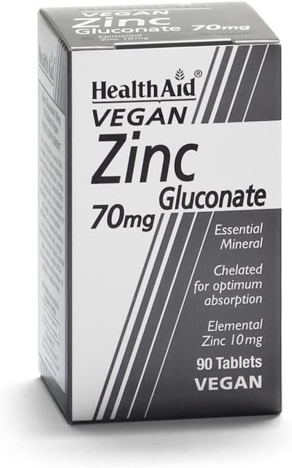 HealthAid Zinc Gluconate 70mg - 90 Tablets

