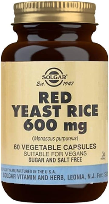 Solgar ? Red Yeast Rice, 60 Vegetable CapsulesStandard Packaging60 Cou