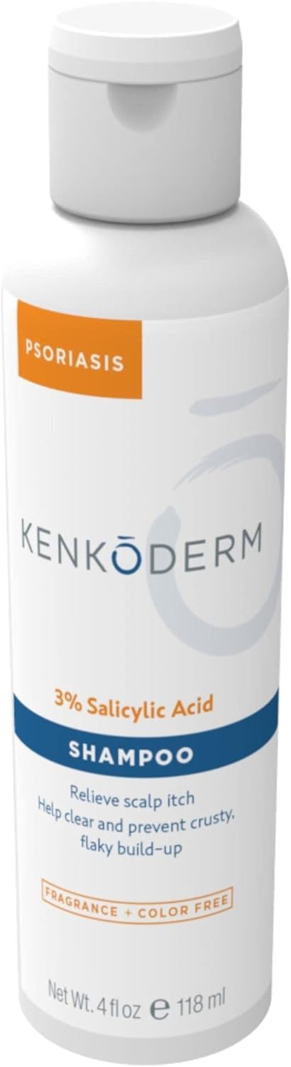 Kenkoderm Psoriasis Therapeutic Shampoo with 3% Salicylic Acid - 4 oz