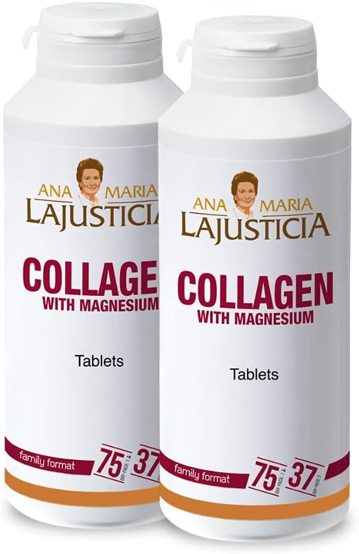 2 Pack Ana Maria LaJusticia Collagen with Magnesium - 450 Tabs - Rejuv