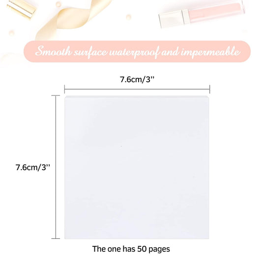 100PCS Disposable Nail Art Cosmetic Palette paper, Makeup Palette Mixing Tray Apply for Eye Shadow Nail Art Pigment Blending