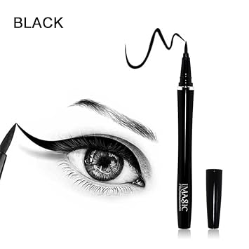 PAUL VALENCE IMAGIC Black Color Waterproof Long Lasting Liquid Eyeliner Pen Smooth Easy To Wear Quick Dry Eye liner Makeup Cosmetics