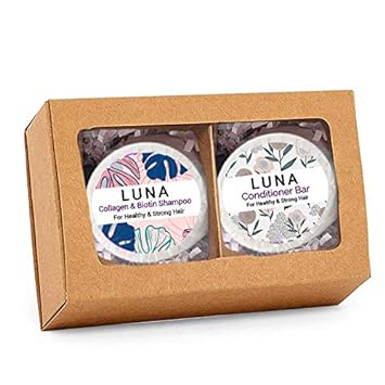 Luna Collagen & Biotin Shampoo And Conditioner Bar (Shampoo & Conditioner Set)